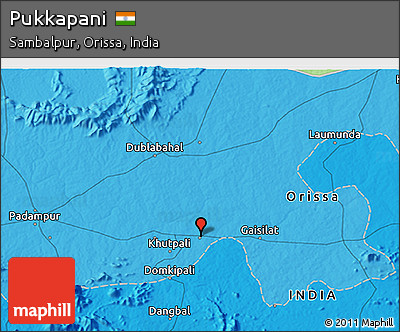 Political 3D Map of Pukkapani