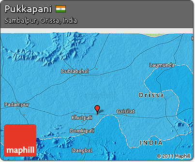 Political 3D Map of Pukkapani