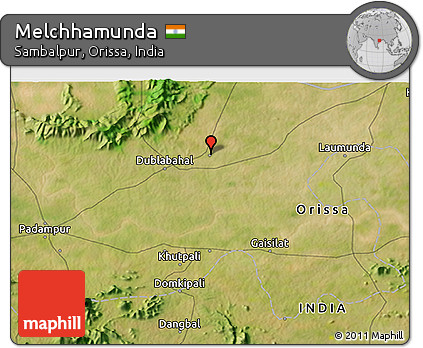 Satellite 3D Map of Melchhamunda