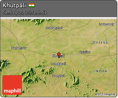 Satellite 3D Map of Khutpāli