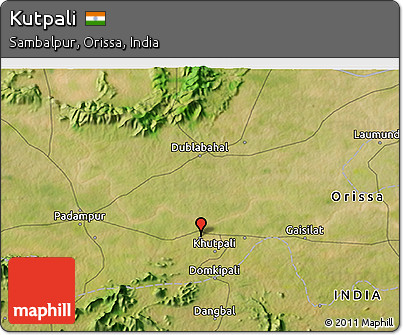 Satellite 3D Map of Kutpali