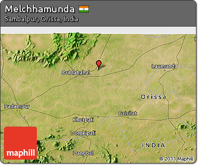 Satellite 3D Map of Melchhamunda