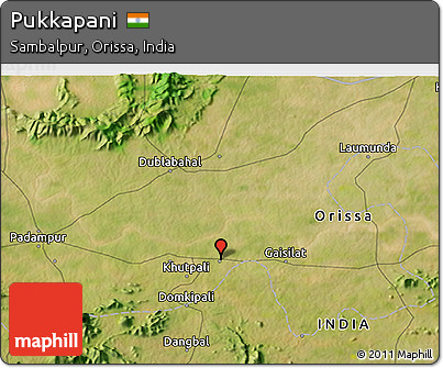 Satellite 3D Map of Pukkapani