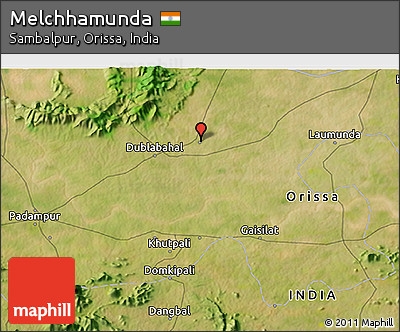 Satellite 3D Map of Melchhamunda