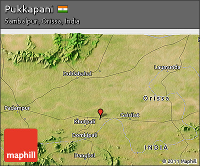 Satellite 3D Map of Pukkapani