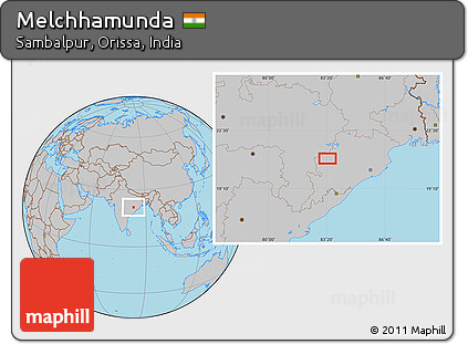 Gray Location Map of Melchhamunda