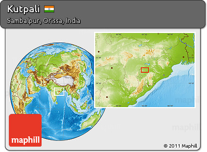 Physical Location Map of Kutpali