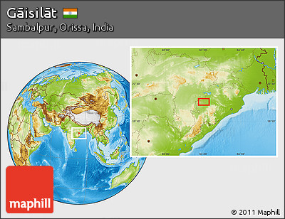 Physical Location Map of Gāisilāt