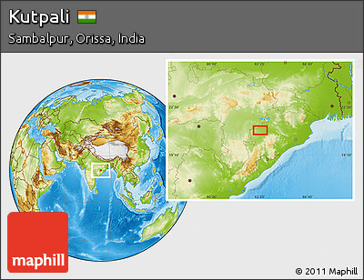 Physical Location Map of Kutpali