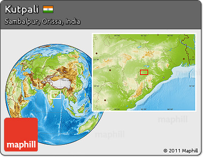 Physical Location Map of Kutpali