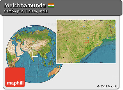 Satellite Location Map of Melchhamunda