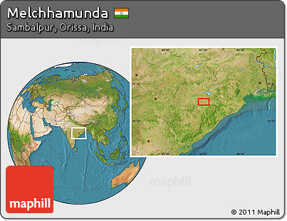 Satellite Location Map of Melchhamunda