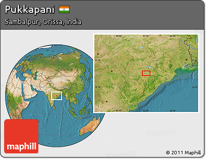 Satellite Location Map of Pukkapani