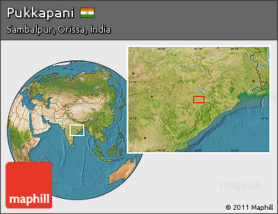 Satellite Location Map of Pukkapani