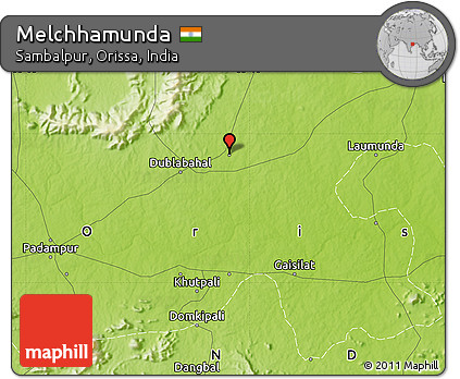 Physical Map of Melchhamunda