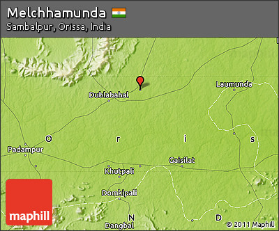 Physical Map of Melchhamunda