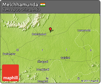 Physical Map of Melchhamunda