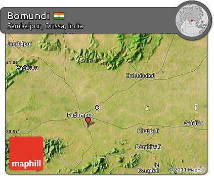 Satellite Map of Bomundi
