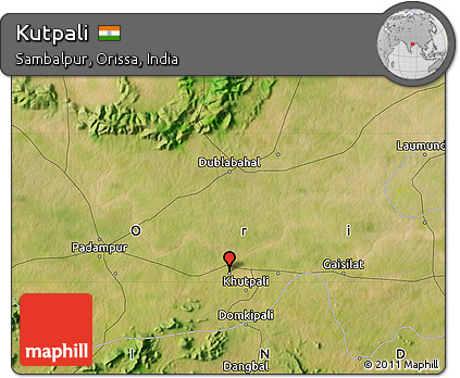 Satellite Map of Kutpali