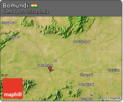 Satellite Map of Bomundi