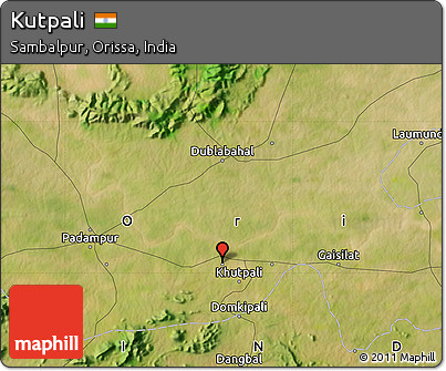 Satellite Map of Kutpali