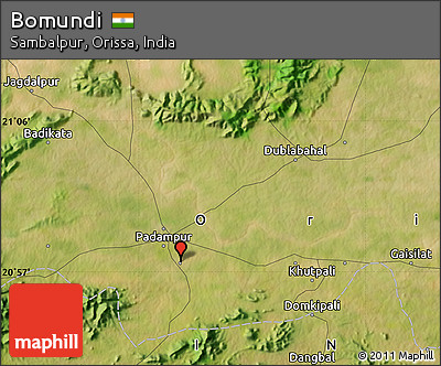 Satellite Map of Bomundi