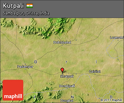 Satellite Map of Kutpali