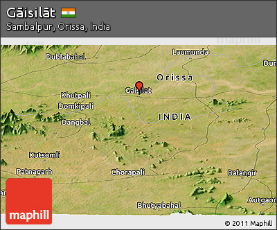 Satellite Panoramic Map of Gāisilāt