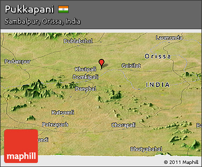 Satellite Panoramic Map of Pukkapani