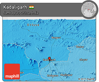 Political 3D Map of Kadaligarh