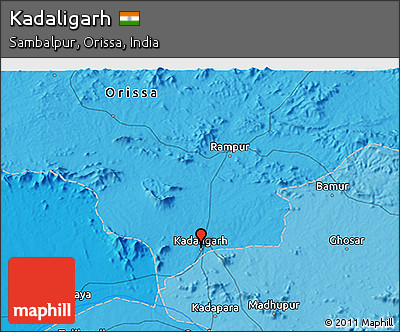 Political 3D Map of Kadaligarh