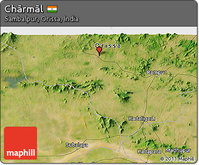 Satellite 3D Map of Chārmāl