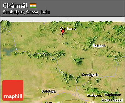 Satellite 3D Map of Chārmāl