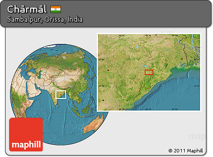 Satellite Location Map of Chārmāl