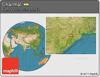 Satellite Location Map of Chārmāl