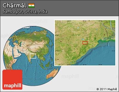 Satellite Location Map of Chārmāl
