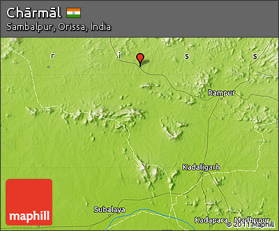 Physical Map of Chārmāl