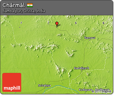 Physical Map of Chārmāl