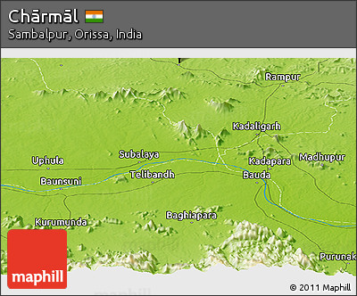 Physical Panoramic Map of Chārmāl