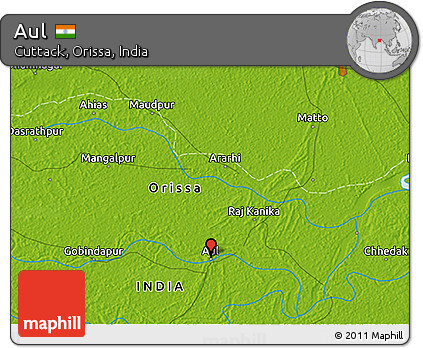 Physical 3D Map of Aul