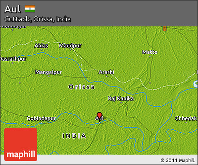 Physical 3D Map of Aul