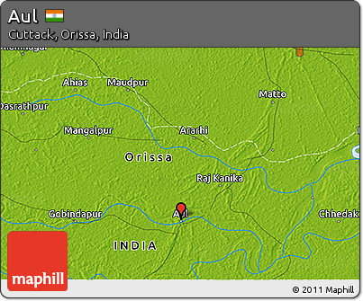 Physical 3D Map of Aul