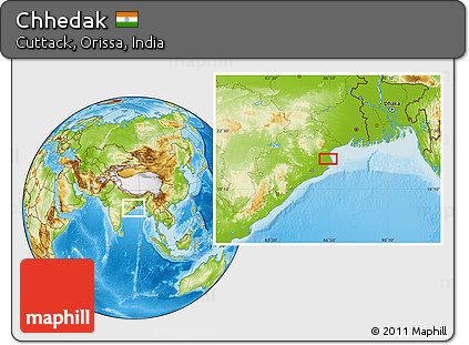 Physical Location Map of Chhedak