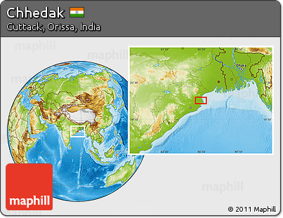 Physical Location Map of Chhedak