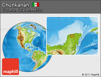 Physical Location Map of Chunkanán