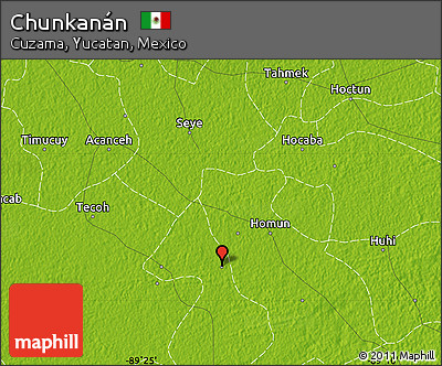 Physical Map of Chunkanán