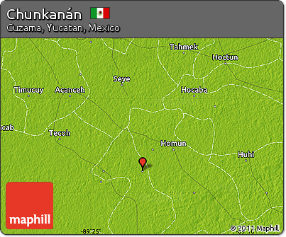 Physical Map of Chunkanán