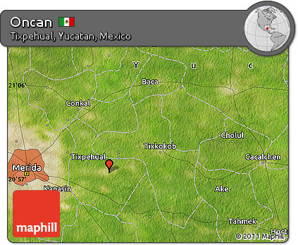 Satellite Map of Oncan