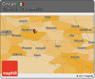 Political Panoramic Map of Oncan