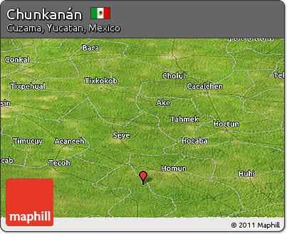 Satellite Panoramic Map of Chunkanán